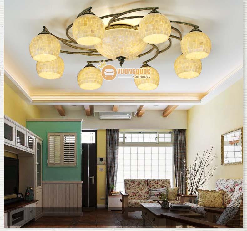 Đèn ốp trần nhập khẩu ánh sáng ấm áp YB428-2